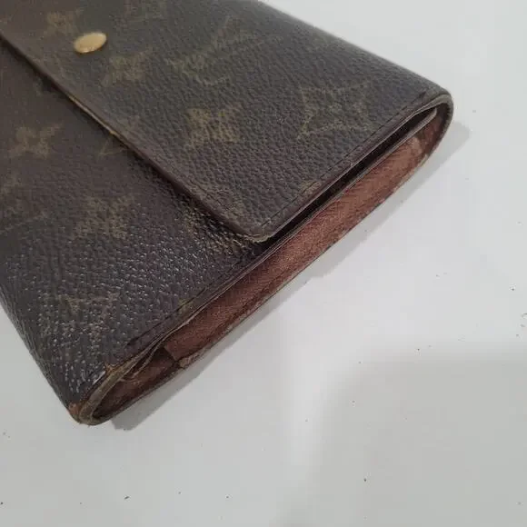 Louis Vuitton Monogram Porte Tresor Long Wallet Trifold Envelope Brown Large - Picture 15 of 15